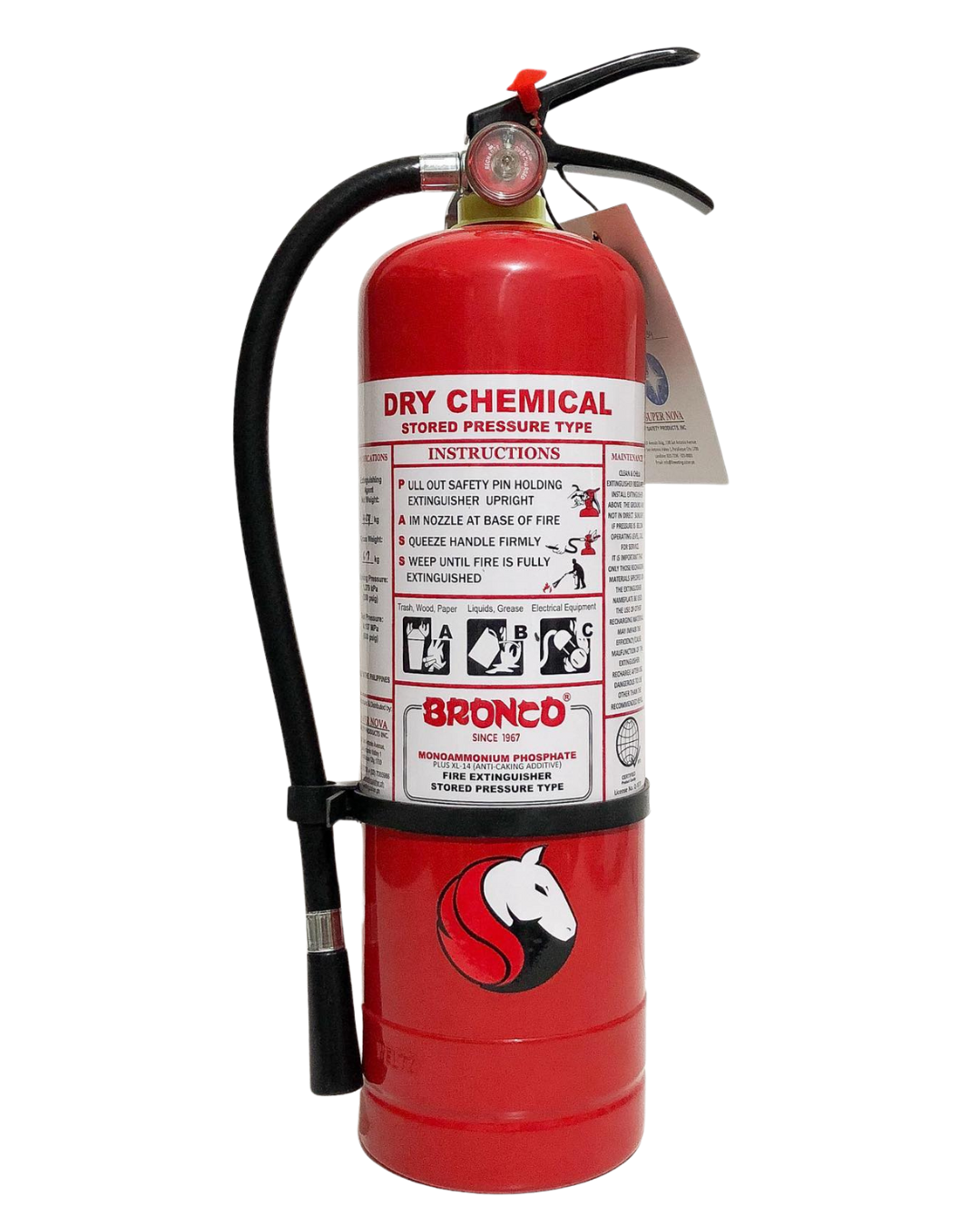 Portable Bronco Dry Chemical Fire Extinguisher