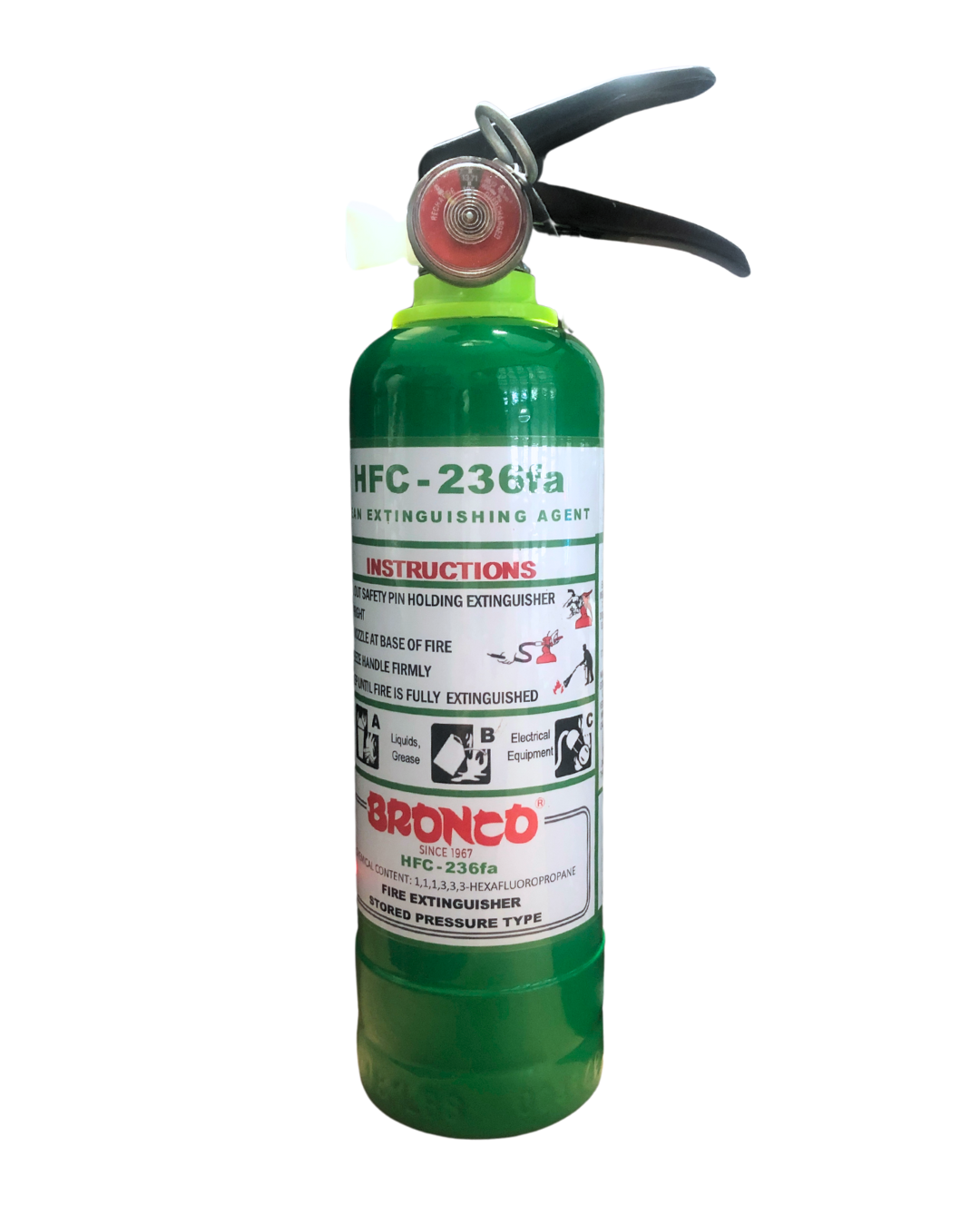 Portable Bronco HFC-236fa Fire Extinguisher