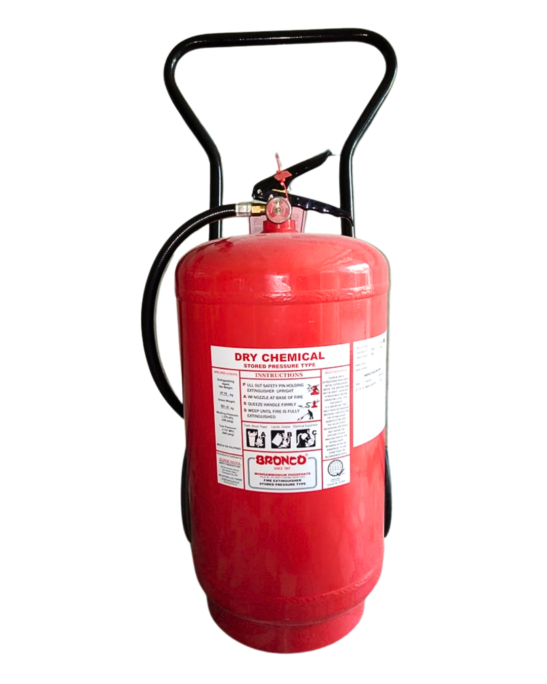 Wheeled Bronco Dry Chemical Fire Extinguisher