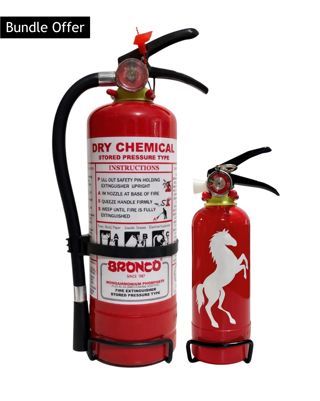 Portable Bronco Dry Chemical Fire Extinguisher